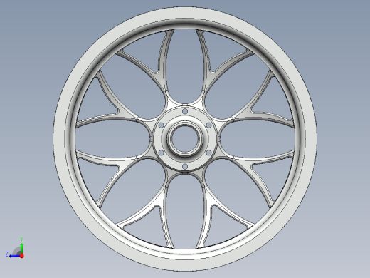 SolidWorks中的汽车轮缘设计SolidWorks教程右视缩略图