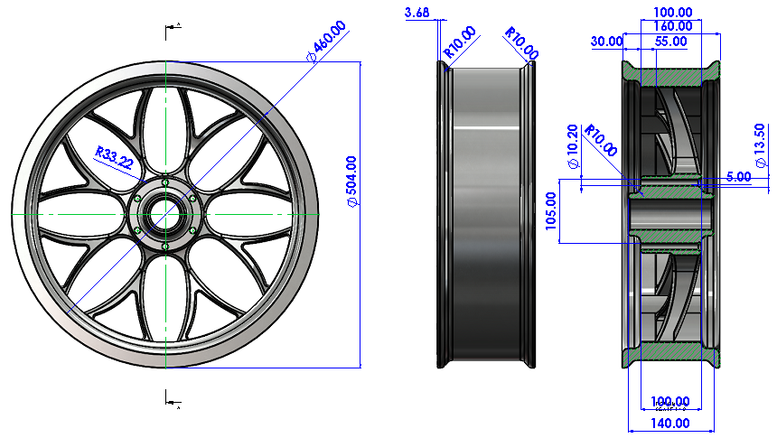 SolidWorks中的汽车轮缘设计SolidWorks教程