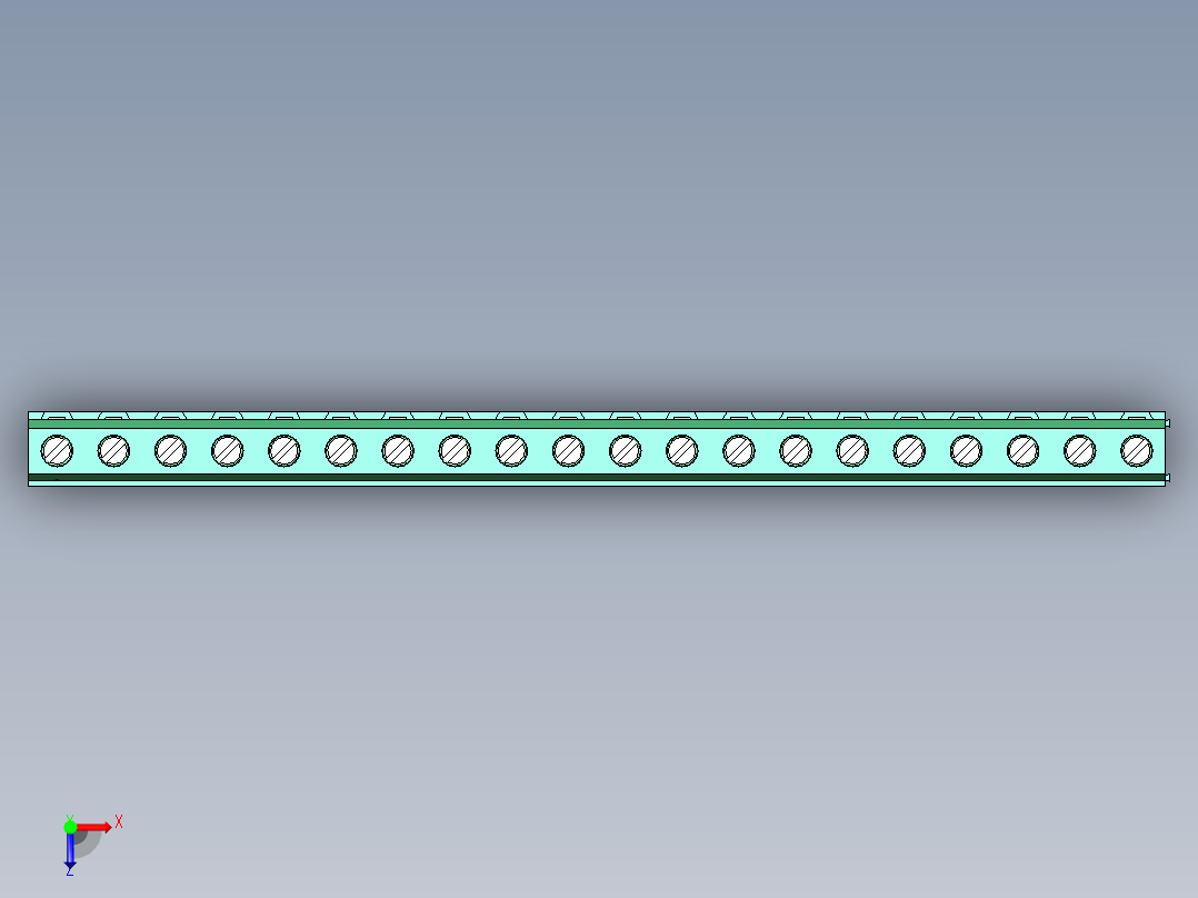 DEGSON DG500 系列 5.05.087.62mm 接线端子-DG500-7.62-20P-14-00AH俯视图