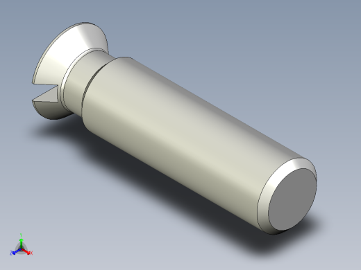 沉头螺钉-Slotted_BOLT-M8-L30_25-10-2x2-40.stp