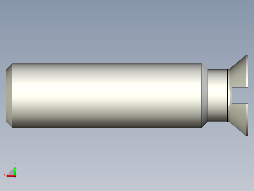 沉头螺钉-Slotted_BOLT-M8-L30_25-10-2x2-40.stp后视图