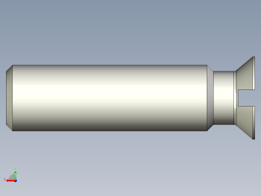 沉头螺钉-Slotted_BOLT-M8-L30_25-10-2x2-40.stp后视缩略图