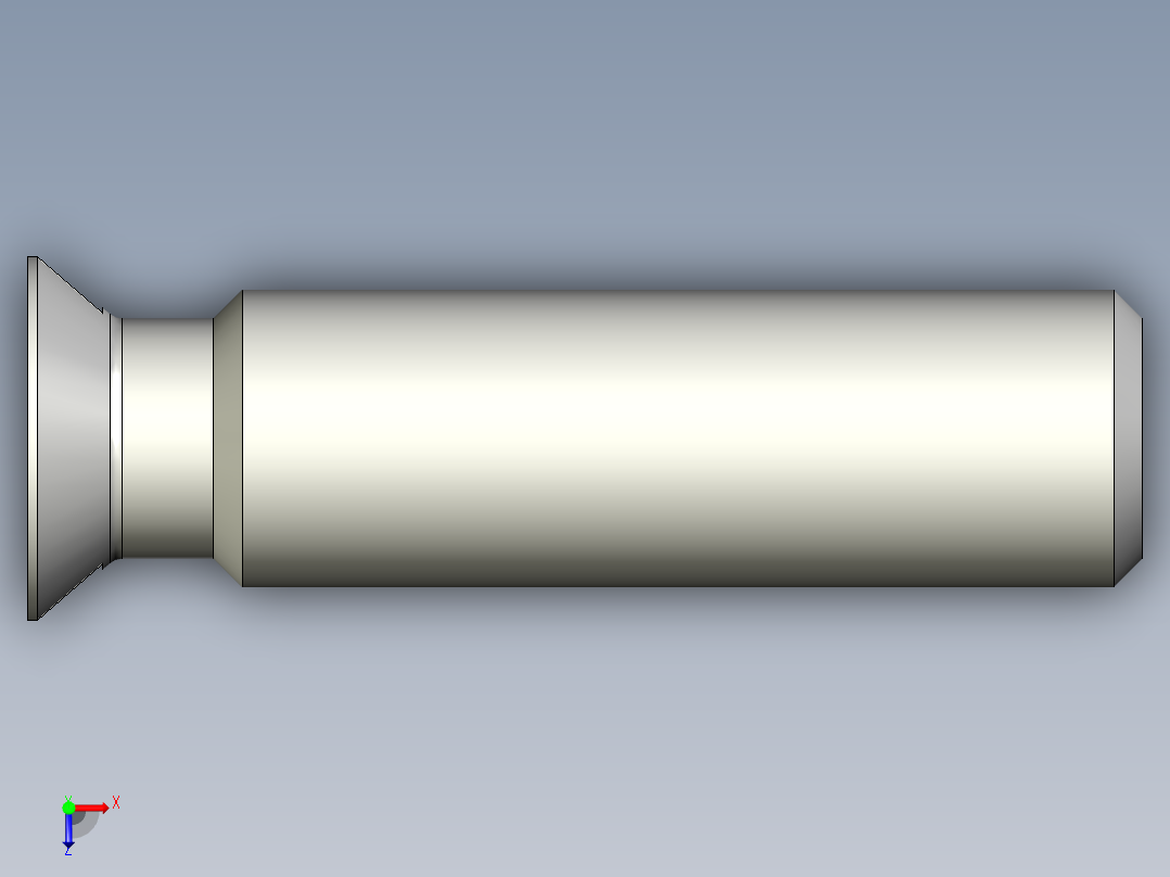 沉头螺钉-Slotted_BOLT-M8-L30_25-10-2x2-40.stp俯视图