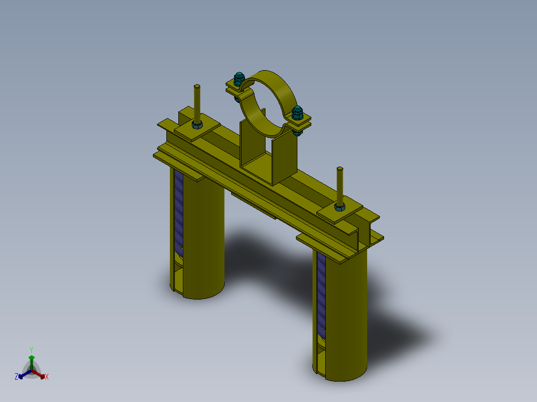 支架 (25)正等轴测图