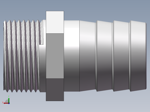 水管接头-有边 [DN25X32]后视缩略图