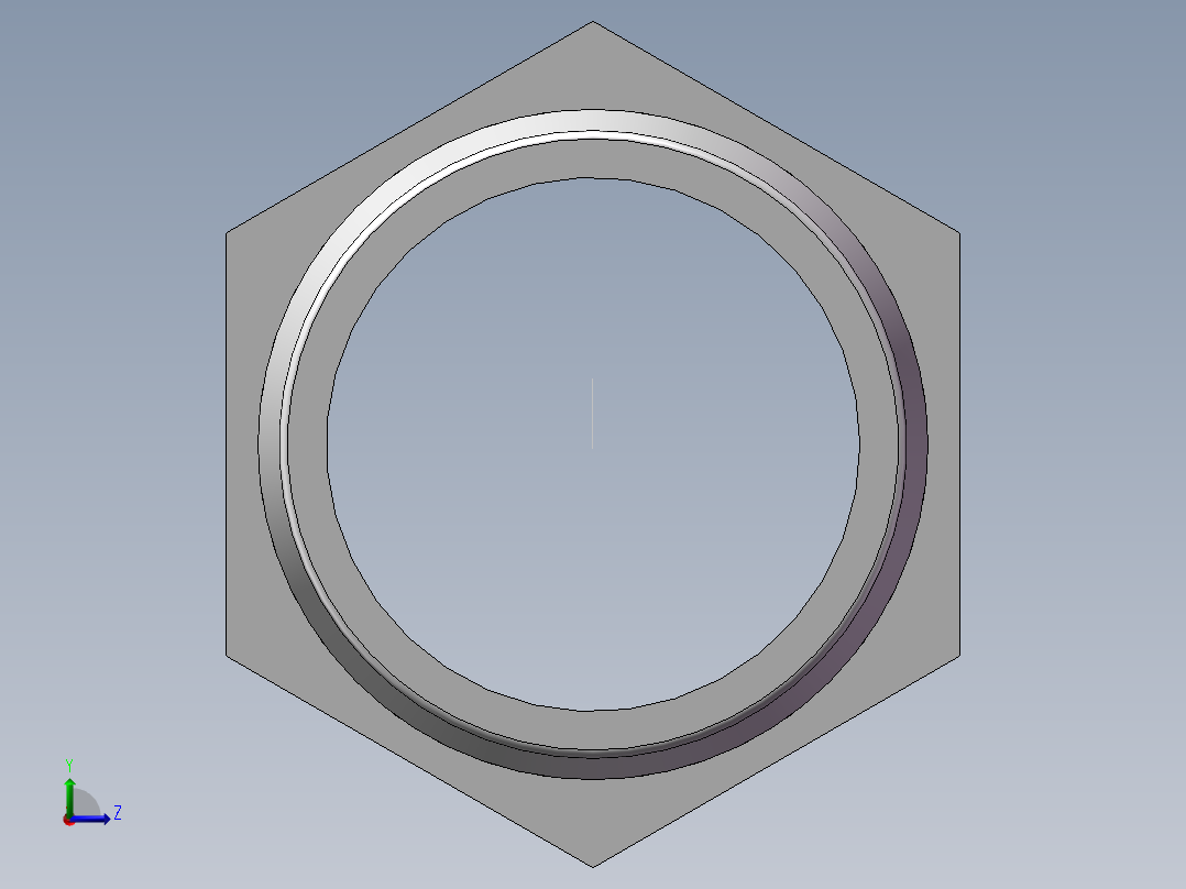 水管接头-有边 [DN25X32]左视图