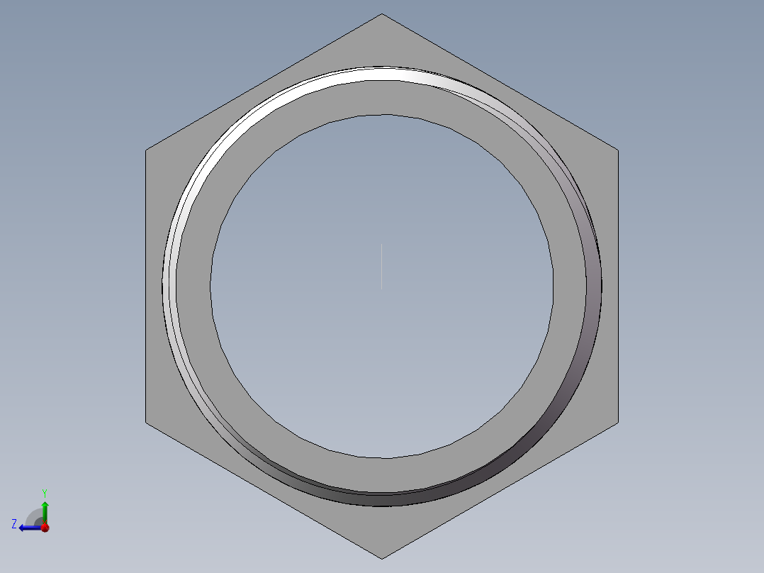 水管接头-有边 [DN25X32]右视图