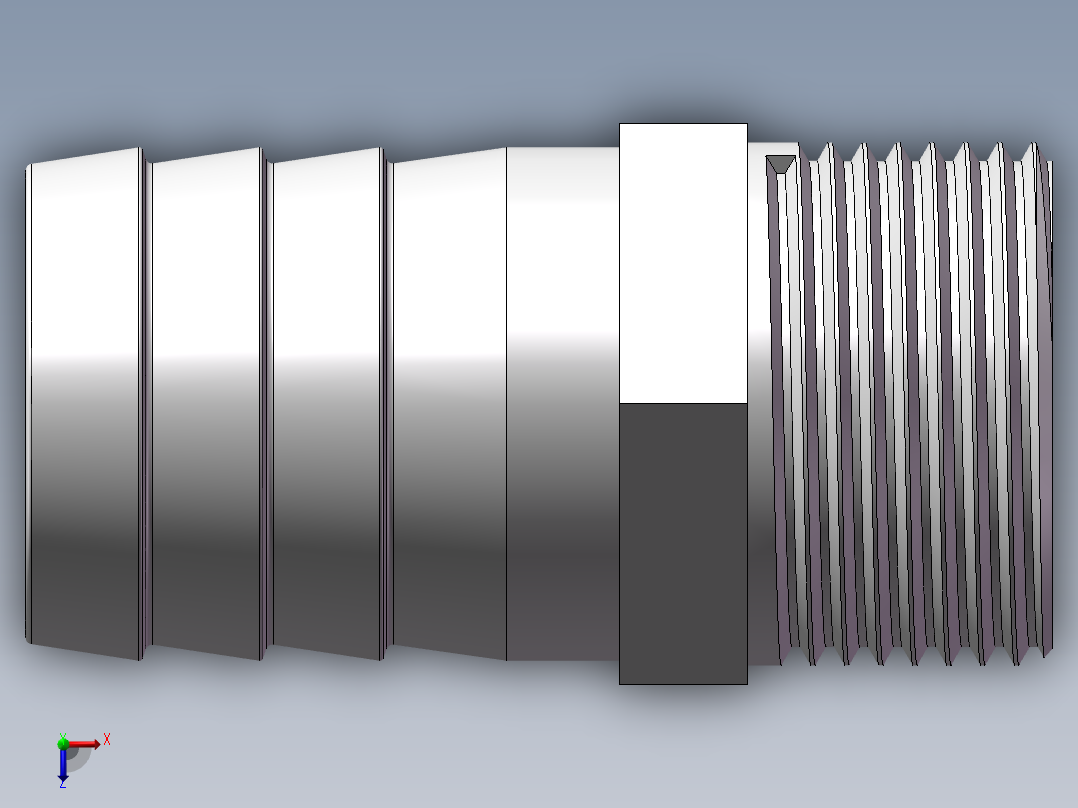 水管接头-有边 [DN25X32]俯视图