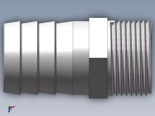 水管接头-有边 [DN25X32]俯视缩略图