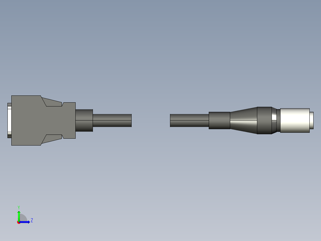 基恩士CV-C3R_7R_12R_kc图纸模型左视图