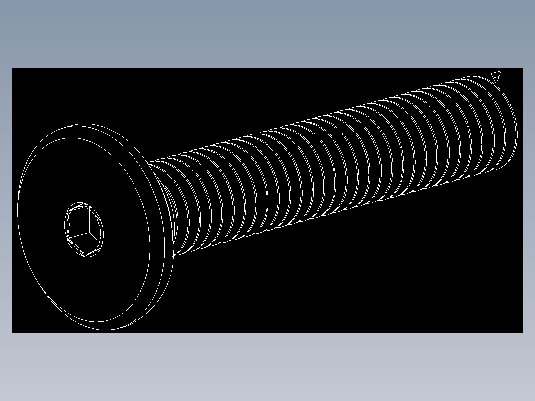 超薄型内六角螺钉-Ultra Low Profile Socket Head Screws 10-32 Thread Size in Long.DWG