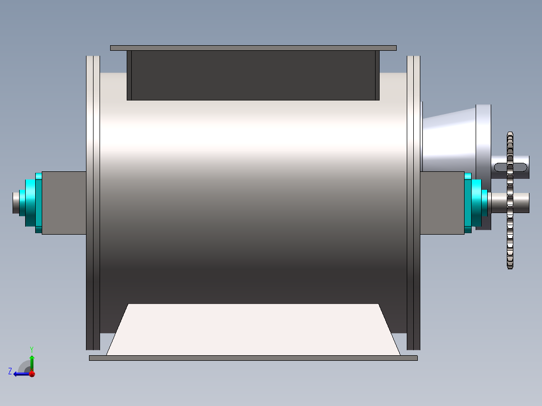 大型叶轮给料机全套生产图纸右视图