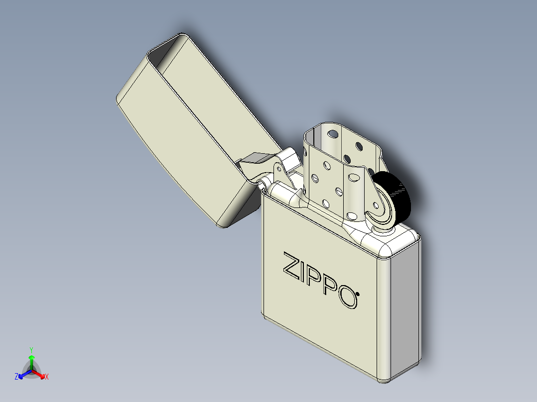 o打火机正等轴测图