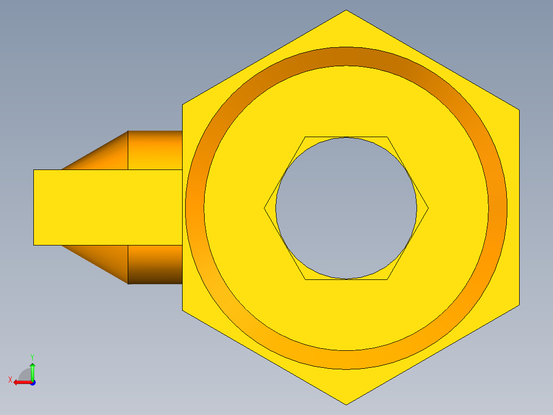 G1内螺纹迷你球阀后视图