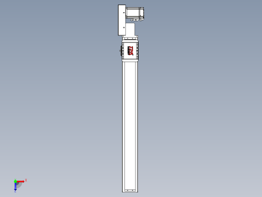 同步带全封闭直线模组TPA-HCB-85D-90-L650-MR-C-P20-N3俯视缩略图