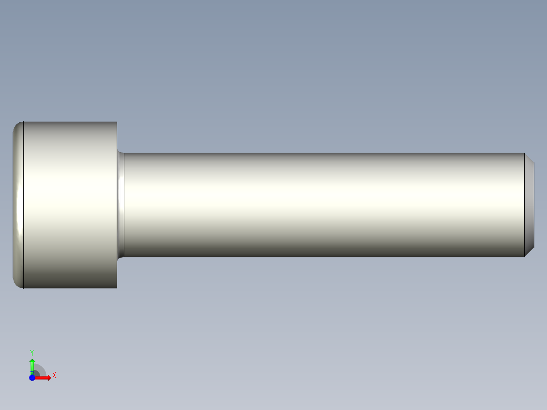 螺钉-DIN_912-M10x40.stp前视图