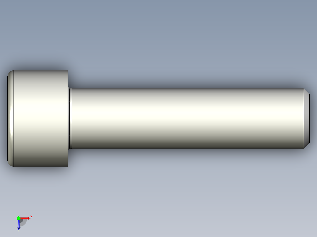 螺钉-DIN_912-M10x40.stp俯视图