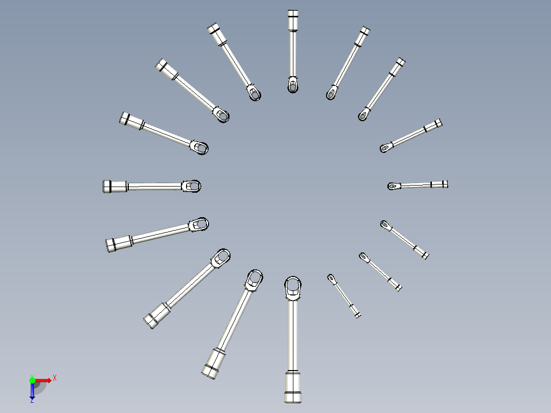 双头偏置套筒可配置扳手--stp俯视图