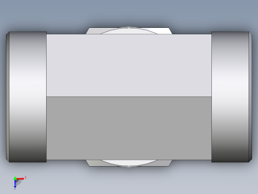 卡套式工业通用硬管接头EO_Adjustable_locknut_branch_tee_TEE42LMOMDCF俯视缩略图