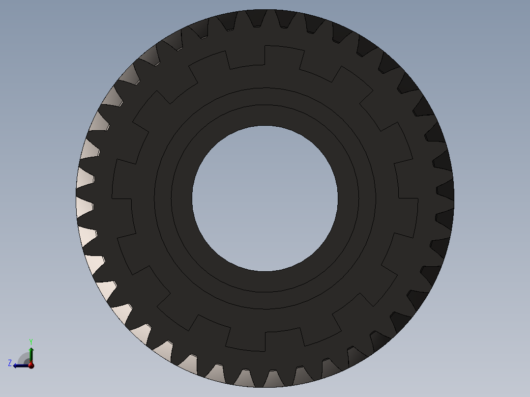 三轴式变速箱设计变速器前视图