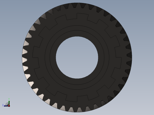 三轴式变速箱设计变速器前视缩略图