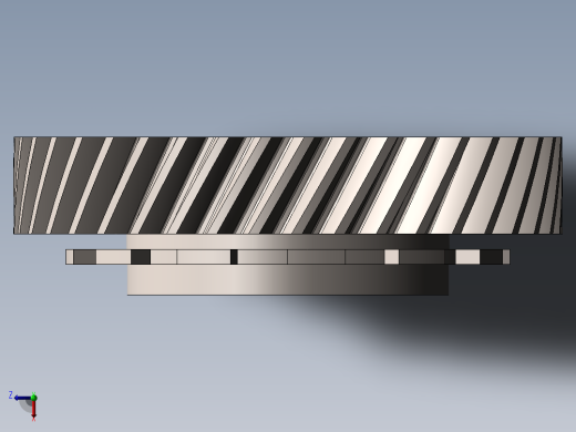 三轴式变速箱设计变速器俯视缩略图