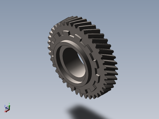 三轴式变速箱设计变速器正等轴测缩略图