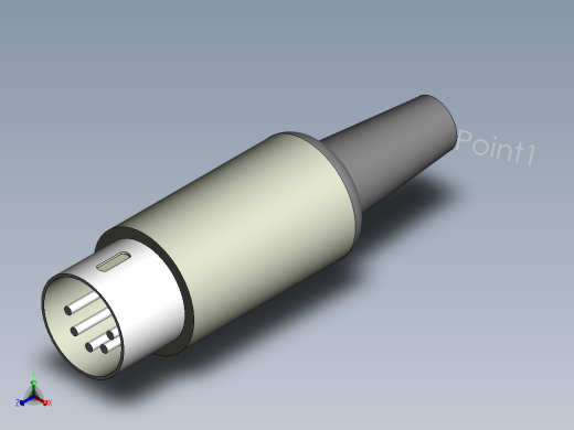 plug-5pindin正等轴测缩略图