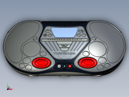 1120立体声扬声器PROE设计前视缩略图