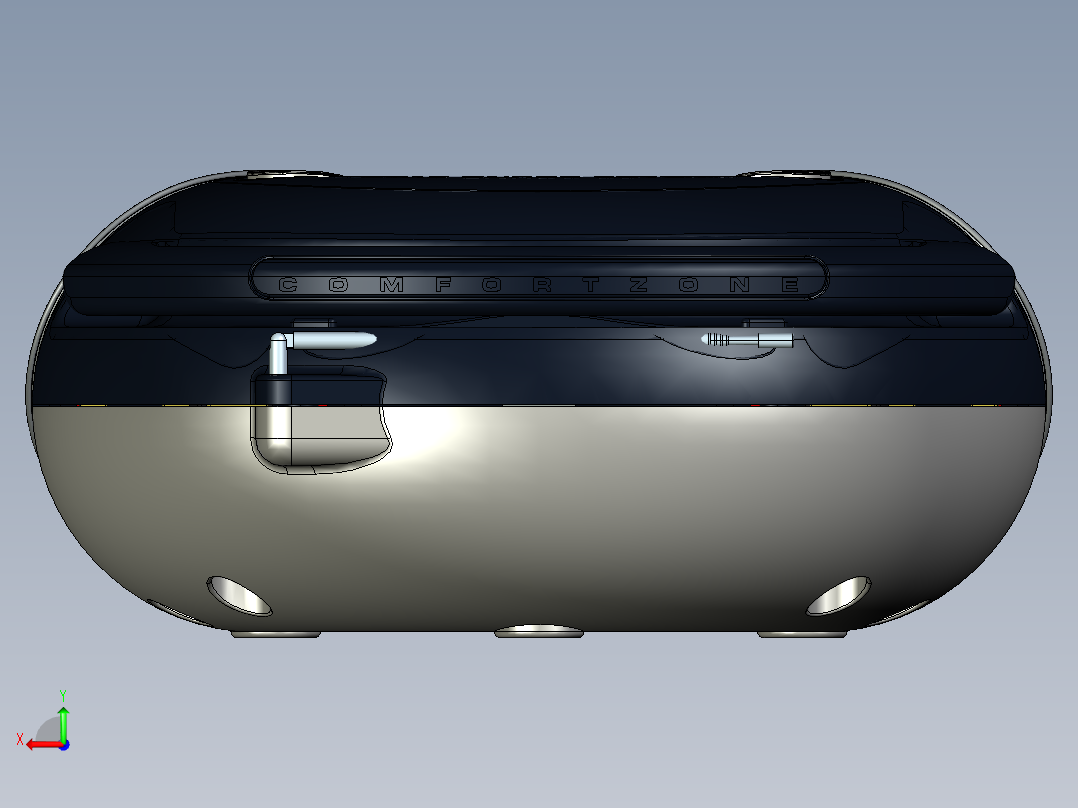 1120立体声扬声器PROE设计后视图