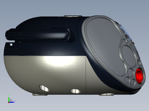 1120立体声扬声器PROE设计左视缩略图