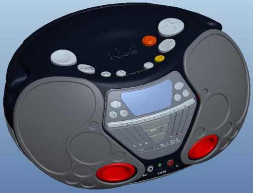 1120立体声扬声器PROE设计缩略图