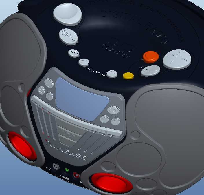 1120立体声扬声器PROE设计