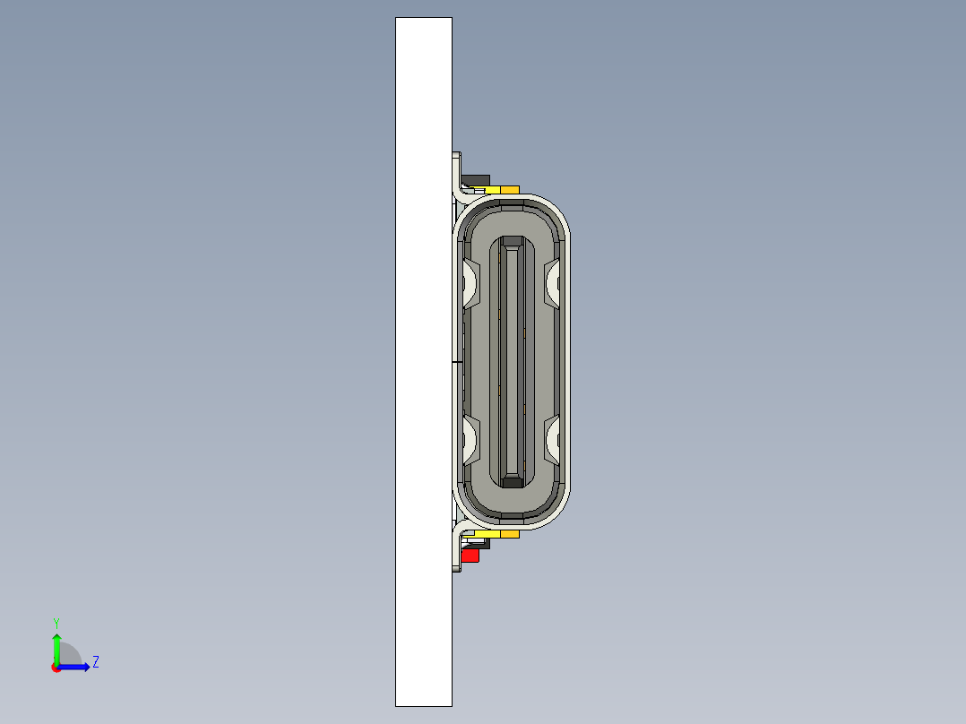 Arduino Pro开发板带Micro USB TypeC连接器左视图