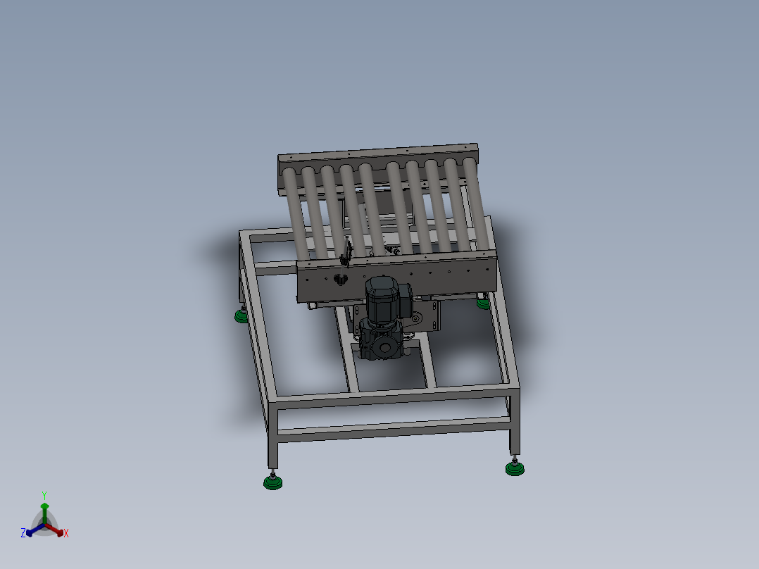 顶升旋转滚筒线 70+24.4.26+002正等轴测图