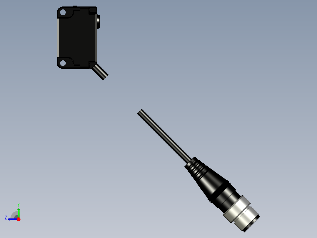 基恩士PZ-G51EN_G51EP_R_kc图纸模型右视图