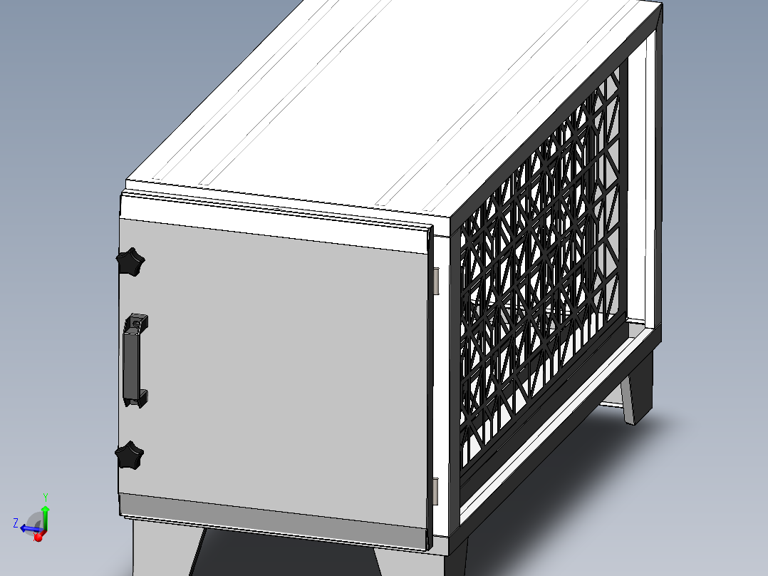 活性炭箱（sw21可编辑+cad）
