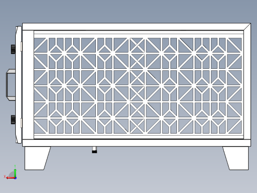 活性炭箱（sw21可编辑+cad）后视缩略图