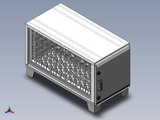 活性炭箱（sw21可编辑+cad）正等轴测缩略图