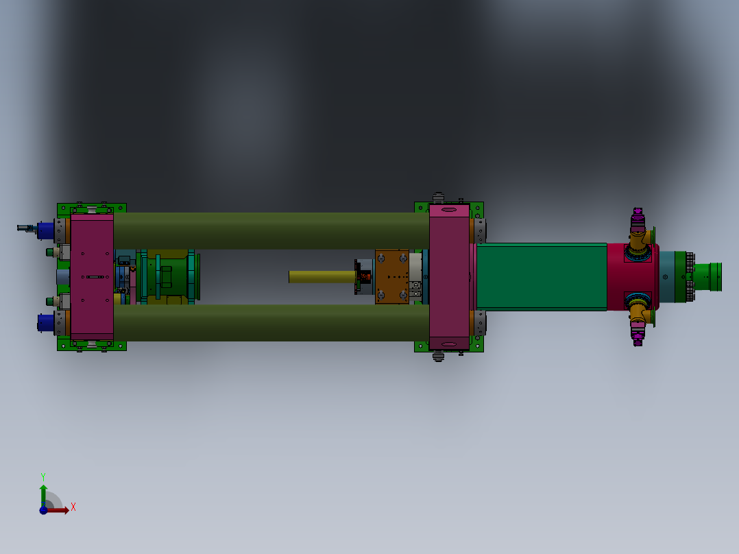 大型压力机sw18可编辑前视图