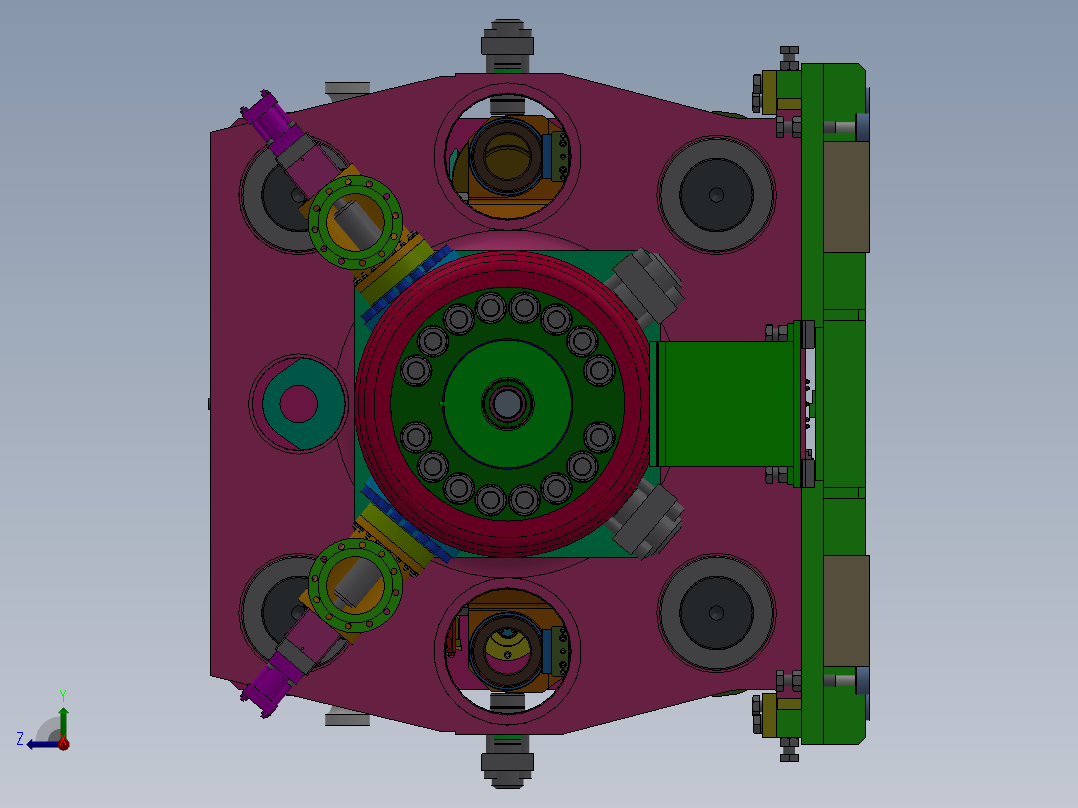 大型压力机sw18可编辑右视图