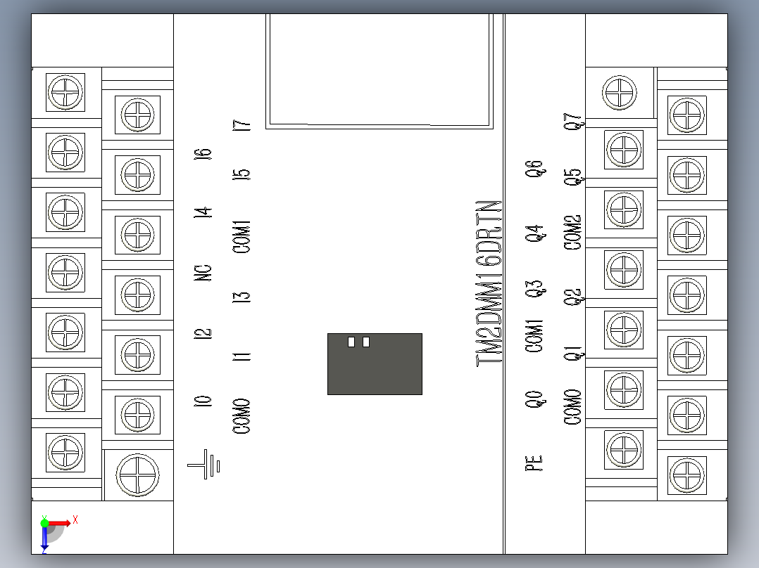 施耐德电气 TM2DMM16DRTN俯视图