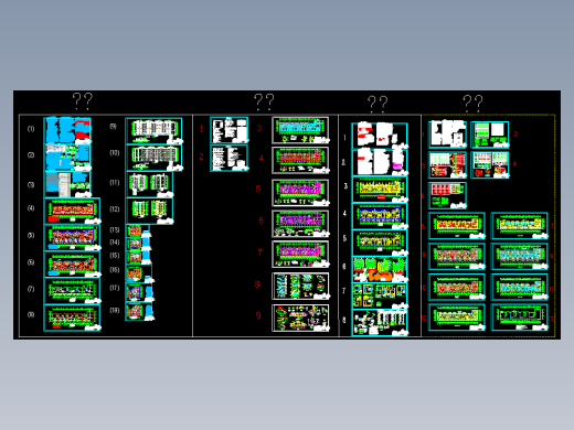 某多层住宅建筑结构水暖电全套施工图