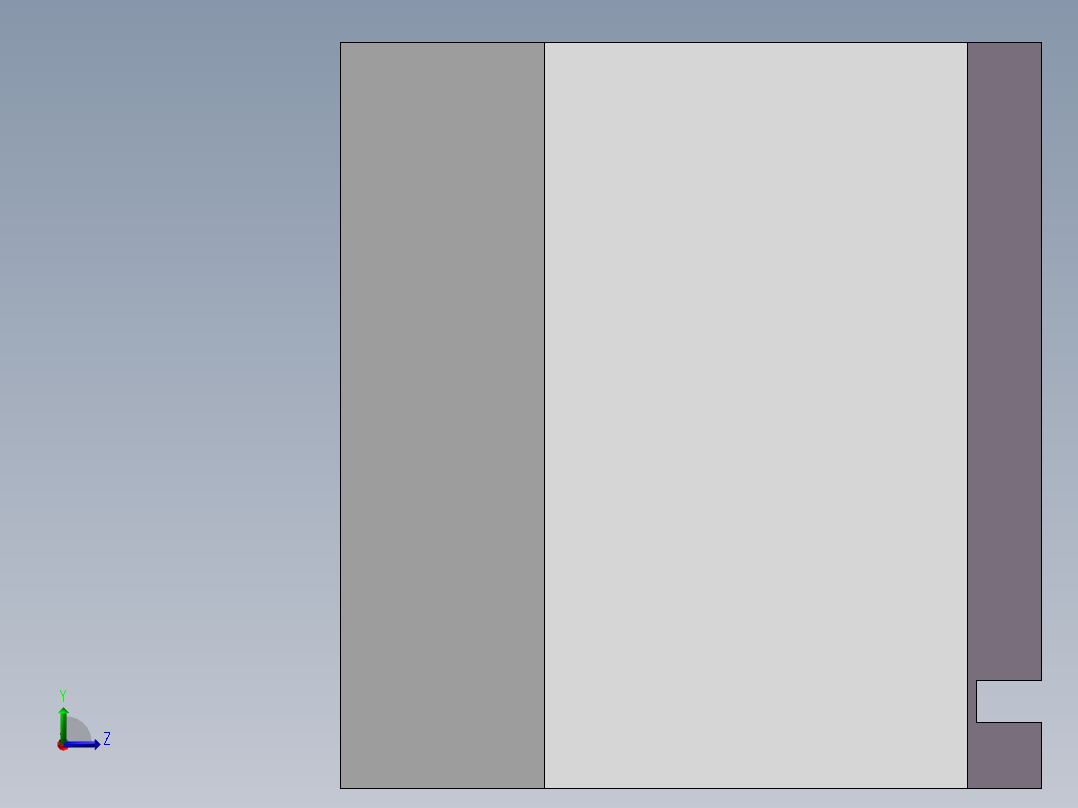 发药缓冲组件左视图