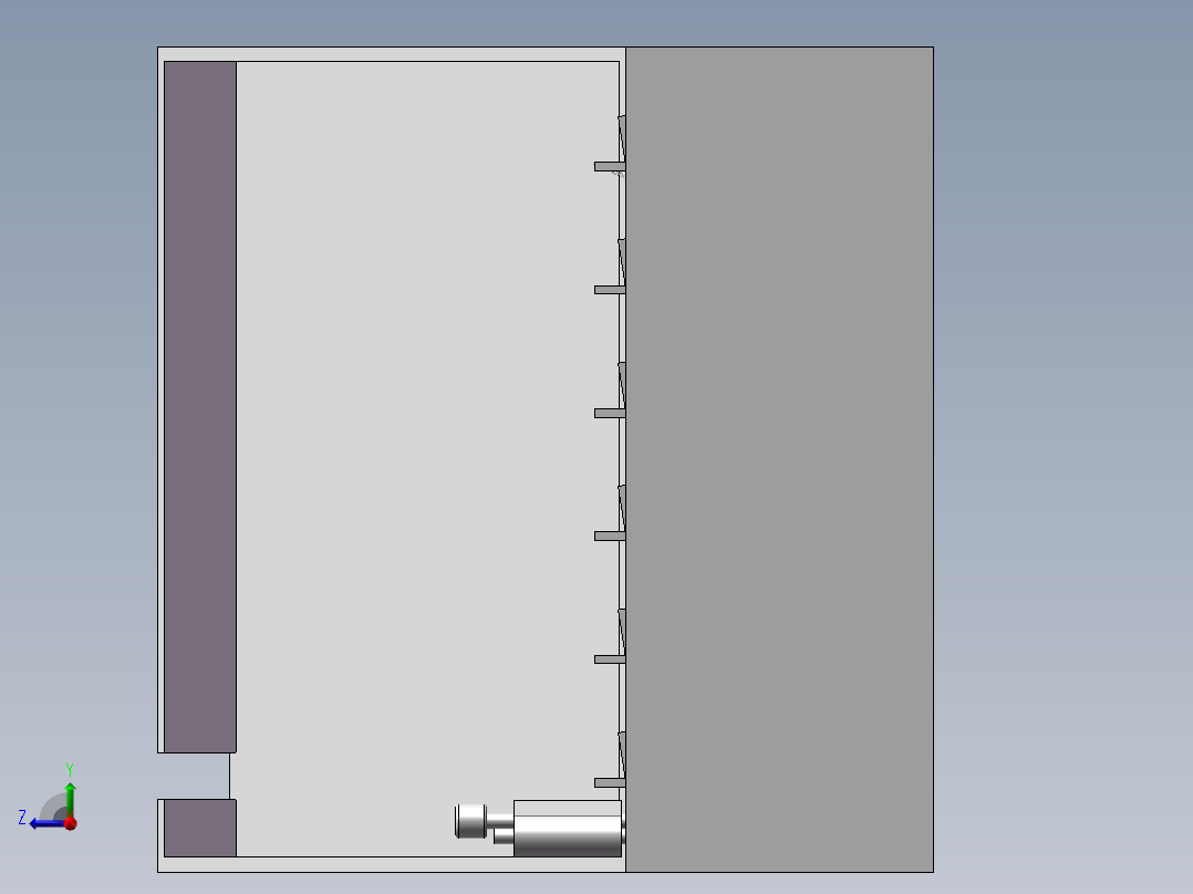 发药缓冲组件右视图