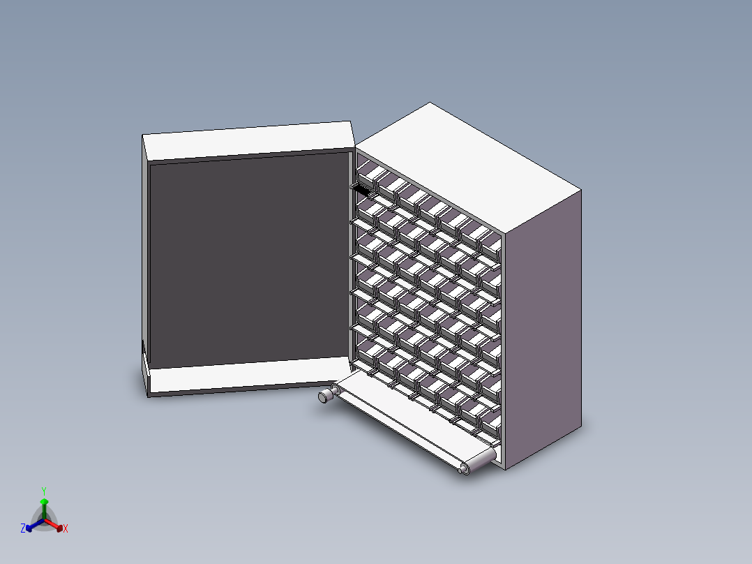 发药缓冲组件正等轴测图