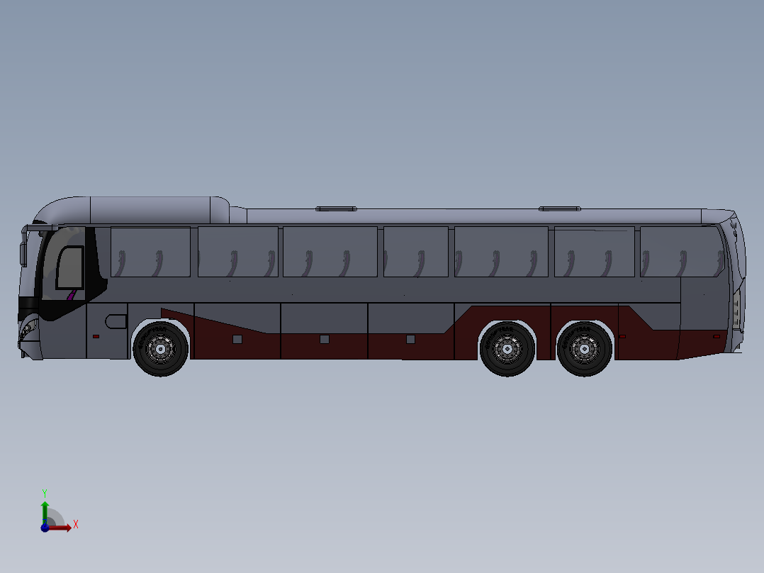 客车、公交车、尼奥普兰巴士前视图