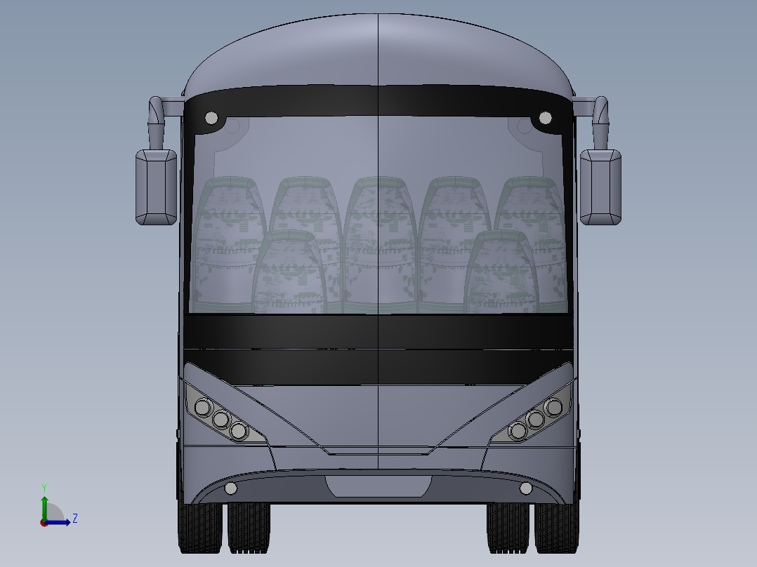 客车、公交车、尼奥普兰巴士左视图