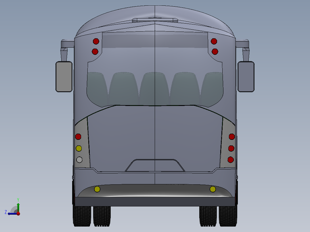 客车、公交车、尼奥普兰巴士右视图