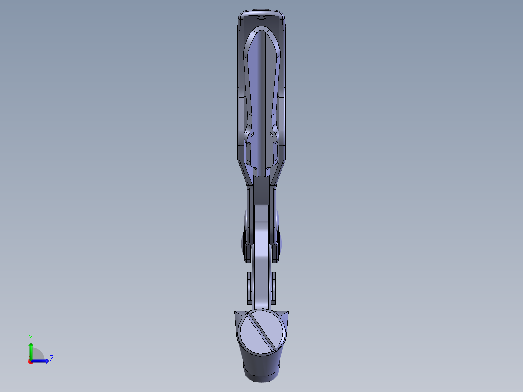钳子尖嘴钳左视图